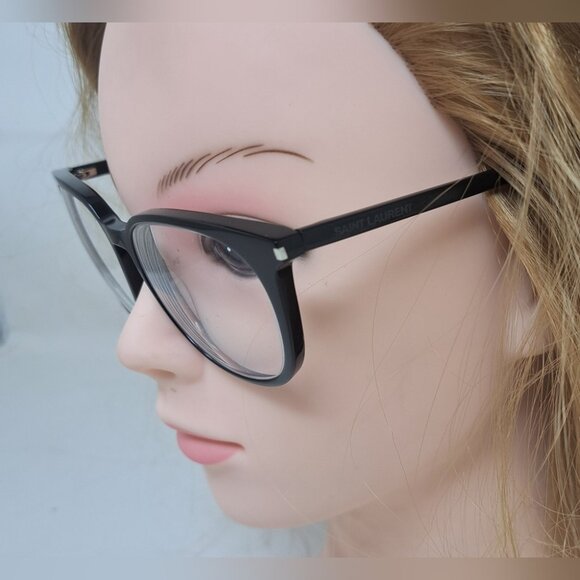 Saint Laurent Paris Women's Glasses Frames Black Square SL 38 001 52-16-140 - Picture 8 of 16